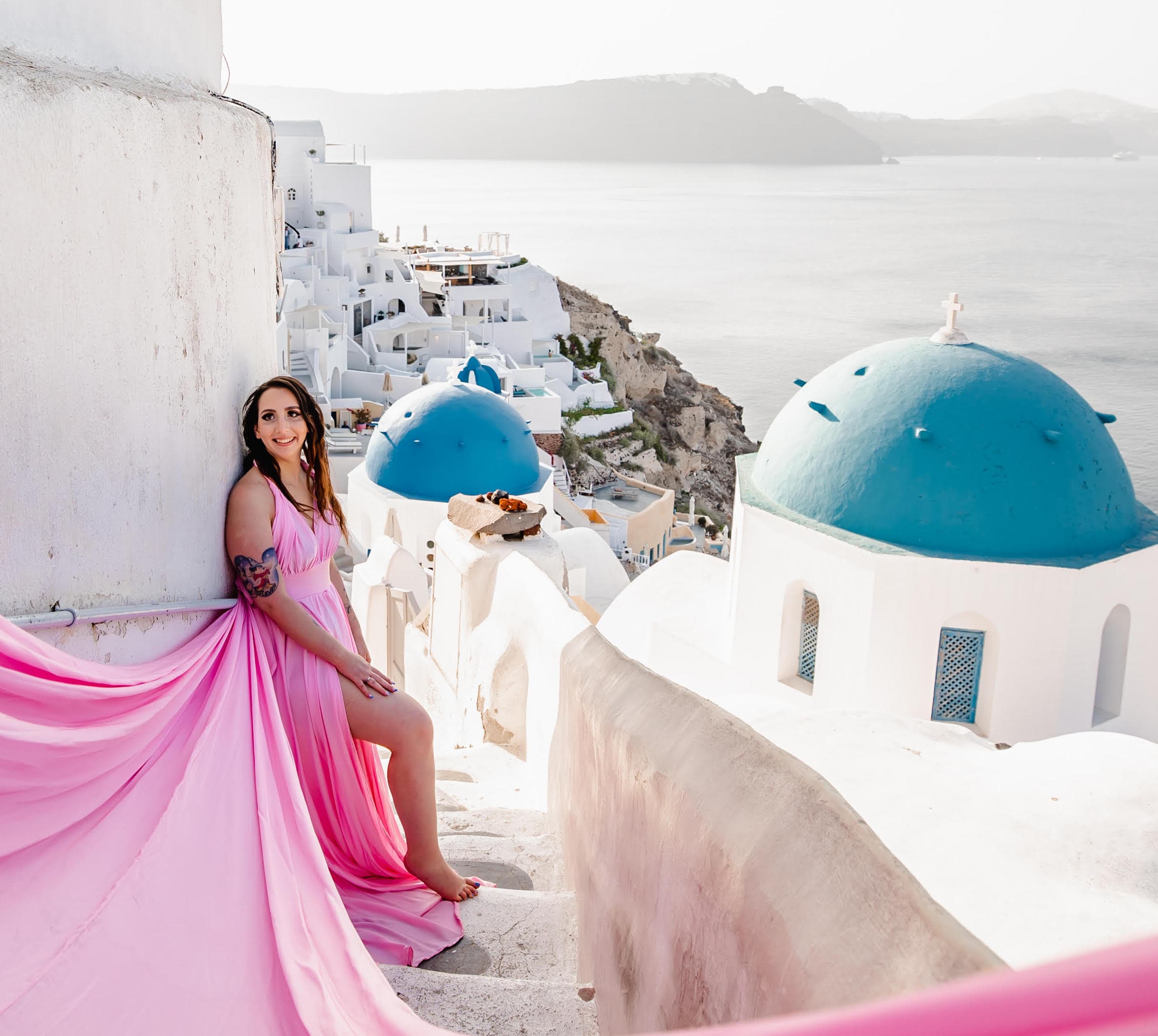 Ashley in Santorini, Greece
